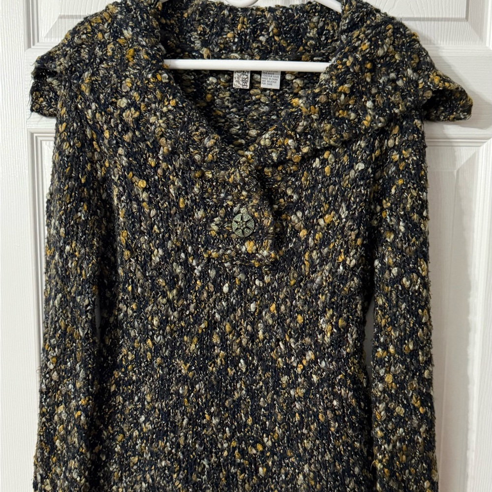 BKE Multicolor Sailor Neck Sweater